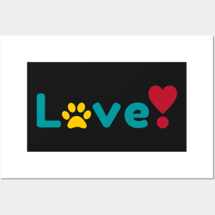 Love Your Pet - Pawprint Posters and Art